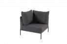 Aluminiowy narożnik ogrodowy modułowy antracyt lina polipropylenowa teak SAKURA 4SO