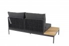 Aluminiowy narożnik ogrodowy modułowy antracyt lina polipropylenowa teak SAKURA 4SO
