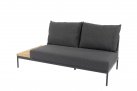 Aluminiowy narożnik ogrodowy modułowy antracyt lina polipropylenowa teak SAKURA 4SO