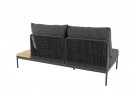 Aluminiowy narożnik ogrodowy modułowy antracyt lina polipropylenowa teak SAKURA 4SO