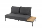 Aluminiowy narożnik ogrodowy modułowy antracyt lina polipropylenowa teak SAKURA 4SO