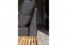 Aluminiowy narożnik ogrodowy modułowy antracyt lina polipropylenowa teak SAKURA 4SO