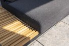 Aluminiowy narożnik ogrodowy modułowy antracyt lina polipropylenowa teak SAKURA 4SO