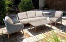 Stylowy zestaw ogrodowy IBIZA - sofa, fotele i stolik oplot z liny 