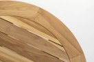 Okrągły stół ogrodowy podstawa teak / blat teak średnica 130 cm PRADO 4SO