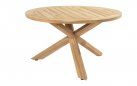 Okrągły stół ogrodowy podstawa teak / blat teak średnica 130 cm PRADO 4SO