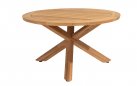 Okrągły stół ogrodowy podstawa teak / blat teak średnica 130 cm PRADO 4SO