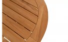 Okrągły stół ogrodowy podstawa teak / blat teak średnica 130 cm PRADO 4SO