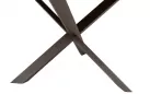 Owalny stół ogrodowy 240x115 nogi brązowe blat teak PRADO 4SO