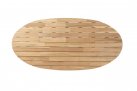 Owalny stół ogrodowy 240x115 teak PRADO 4SO
