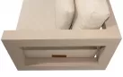 Szeroka sofa aluminiowa beżowa METROPOLITAN 5SO