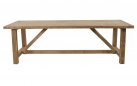 Duży stół ogrodowy teak 240x100 cm recyklingowane drewno CASTLE