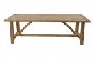 Duży stół ogrodowy teak 240x100 cm recyklingowane drewno CASTLE