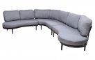 Zestaw ogrodowy DURBAN Lesli Living narożna sofa z liną polipropylenową i poduszkami olefin