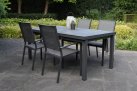 Grafitowy stół rozkłądany 180-240 cm aluminiowy ogrodowy BALENO