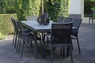Grafitowy stół rozkłądany 180-240 cm aluminiowy ogrodowy BALENO
