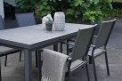 Grafitowy stół rozkłądany 180-240 cm aluminiowy ogrodowy BALENO