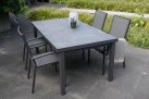 Grafitowy stół rozkłądany 180-240 cm aluminiowy ogrodowy BALENO