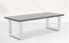 Biały stół aluminiowy z blatem ceramicznym 240x100 cm STELVIO