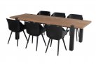 Grafitowy stół ogrodowy aluminiowo-teakowy 280x100 ESMEE Hartman
