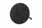 Okrągły stół noga żeliwna czarna blat marmur czarny MARBLE