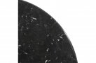 Okrągły stół noga żeliwna czarna blat marmur czarny MARBLE