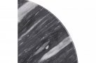 Okrągły stół noga żeliwna czarna blat marmur szary MARBLE