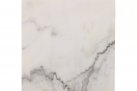 Kwadratowy stolik z blatem marmurowym 60x60 cm noga żeliwna czarna MARBLE