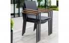 4-6 osobowy komplet obiadowy CONCEPT Life Teak aluminiowy grafitowy