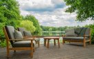 Fotel wypoczynkowy ogrodowy z drewna teakowego LOUNNG 