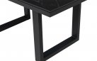 Stolik ogrodowy Monte Carlo 140x80 aluminium antracyt blat kamień spiekany