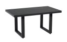 Grafitowy stół aluminiowy ogrodowy 140x80 ceramiczny MONTE NEGRO