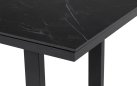 Grafitowy stół aluminiowy ogrodowy 140x80 ceramiczny MONTE NEGRO