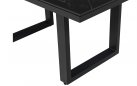Grafitowy stół aluminiowy ogrodowy 140x80 ceramiczny MONTE NEGRO