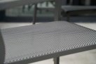 Aluminiowe krzesło ogrodowe stołowe grafitowe sztaplowane MOJITO