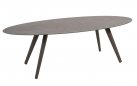 Owalny nowoczesny stół ogrodowy taupe 240x100 MOJITO 