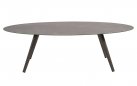 Owalny nowoczesny stół ogrodowy taupe 240x100 MOJITO 