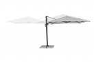 Parasol obrotowy aluminiowy antracyt poszycie jasnoszare INES 3x3 