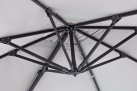 Parasol obrotowy aluminiowy antracyt poszycie jasnoszare INES 3x3 
