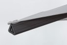 Parasol obrotowy aluminiowy antracyt poszycie jasnoszare INES 3x3 