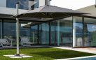 Parasol obrotowy noga aluminium anodowane poszycie szare INES 3x3 