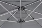 Parasol obrotowy noga aluminium anodowane poszycie szare INES 3x4