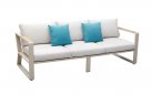 Meble wypoczynkowe ogrodowe na taras aluminiowe taupe EXEE 2.0 Higold 3-osobowa sofa