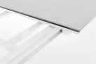 Rozkładany stół ogrodowy aluminiowy biały OTAVIO blat ceramiczny