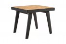 Komplet stołowy dla 4 osób antracytowy aluminiowy teak EMOTI Dining Small