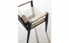 Komplet stołowy dla 6 osób grafitowy aluminiowy teak EMOTI Dining 