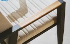Komplet stołowy dla 8 osób grafitowy aluminiowy teak EMOTI Dining 