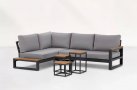 Nieduży narożnik ogrodowy aluminiowo drewniany SOHO Small LIFE