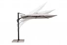 Parasol obrotowy pochylany 2 płaszczyzny alu grafit poszycie szarobeżowe ARIES 3x3