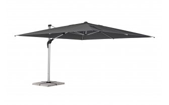 Parasol obrotowy pochylany 2 płaszczyzny alu grafit poszycie szarobeżowe ARIES 3x3Parasol obrotowy pochylany 2 płaszczyzny alu grafit poszycie grafitowe ARIES 3x4